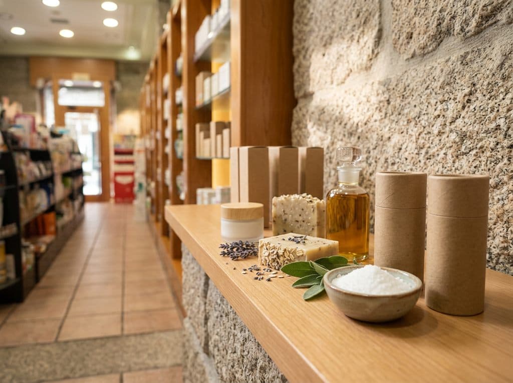 Desodorantes naturales y cosmética ecológica para piel sensible en herbolario de Ourense